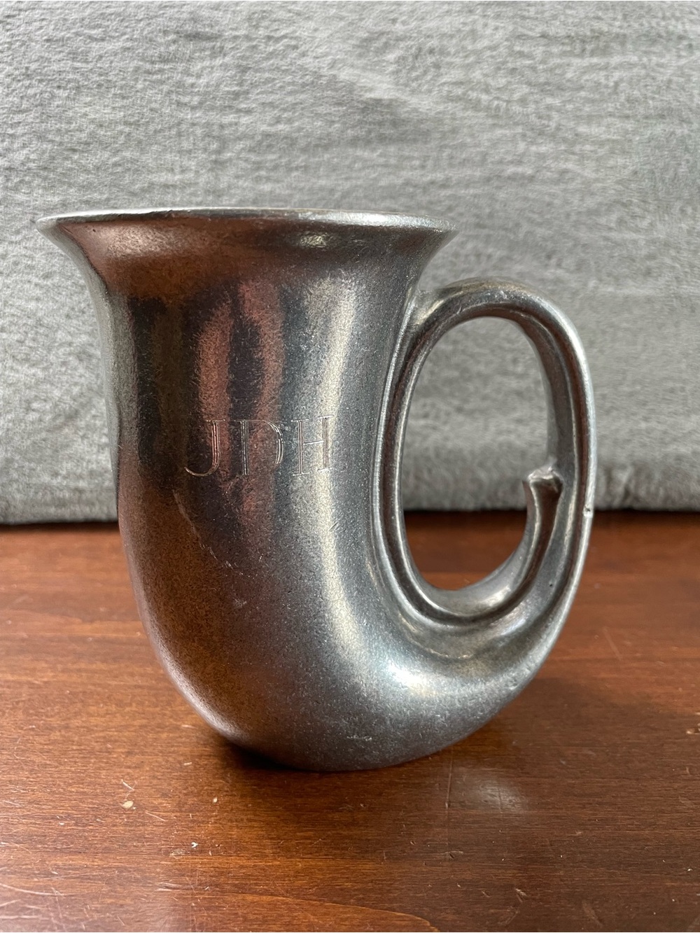 Vintage Pewter Wilton RWP Horn Trumpet Mug Tavern Tankard Stein Made in USA JDH